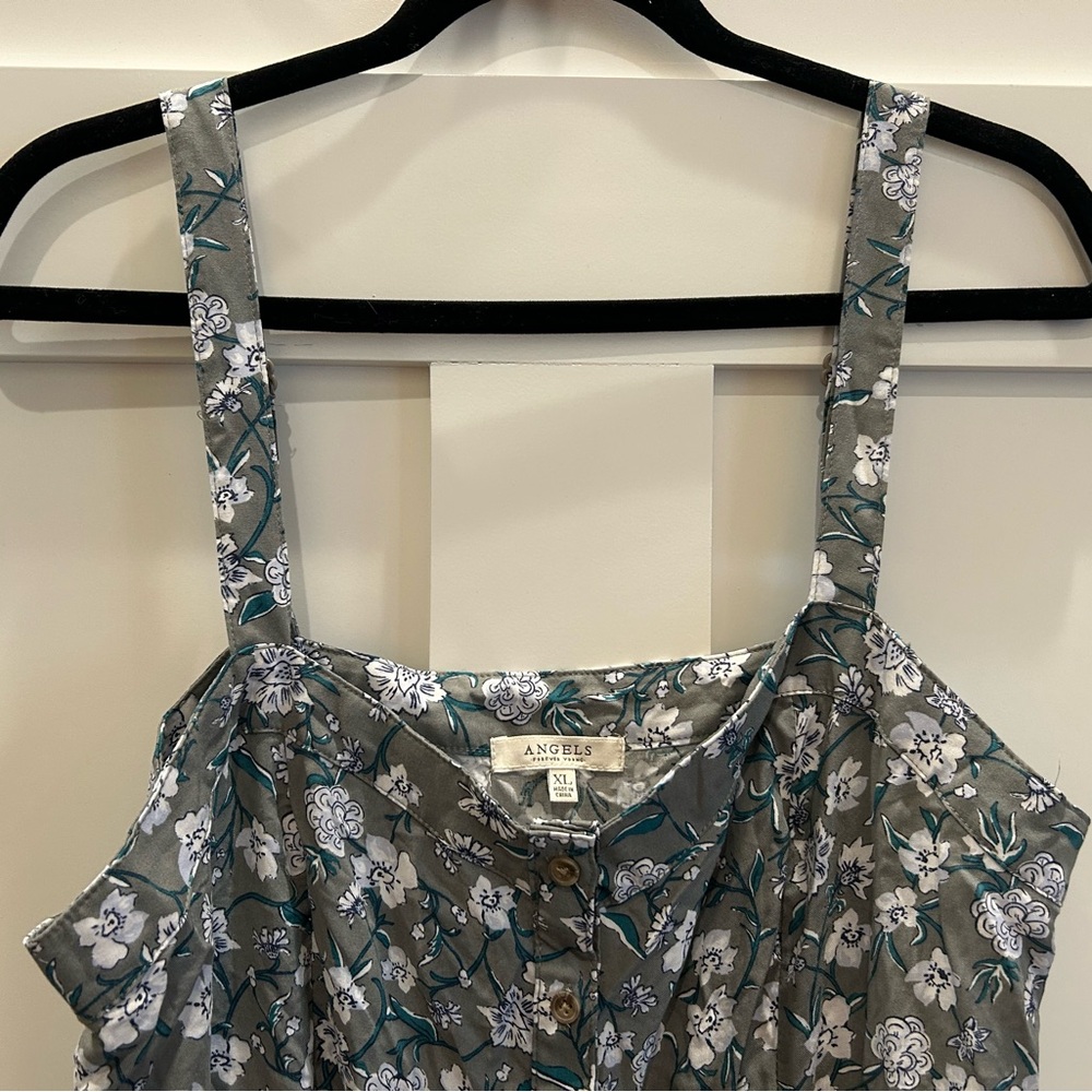 Angels Gray and White Sundress
